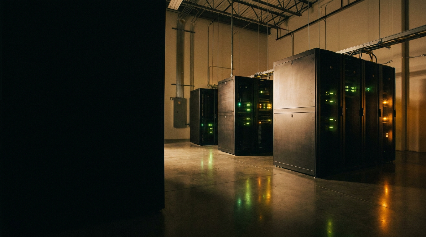 Secure industrial telemetry and data enclosure room inside manufacturing plant